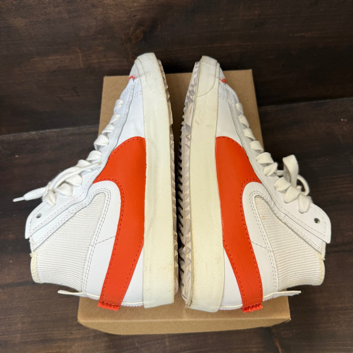 Nike Blazer Mid 77 Jumbo White Total Orange Size 10.5 (Pre-Owned) - Image 4
