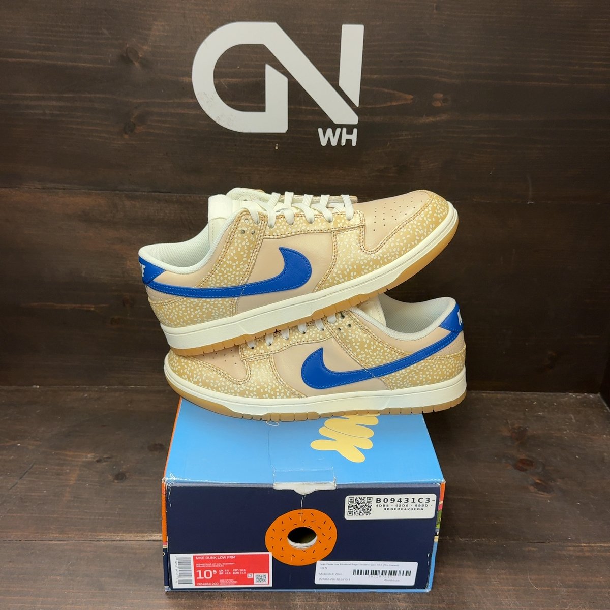 Nike Dunk Low Montreal Bagel Sesame Size 10.5 (Pre-Owned) - front