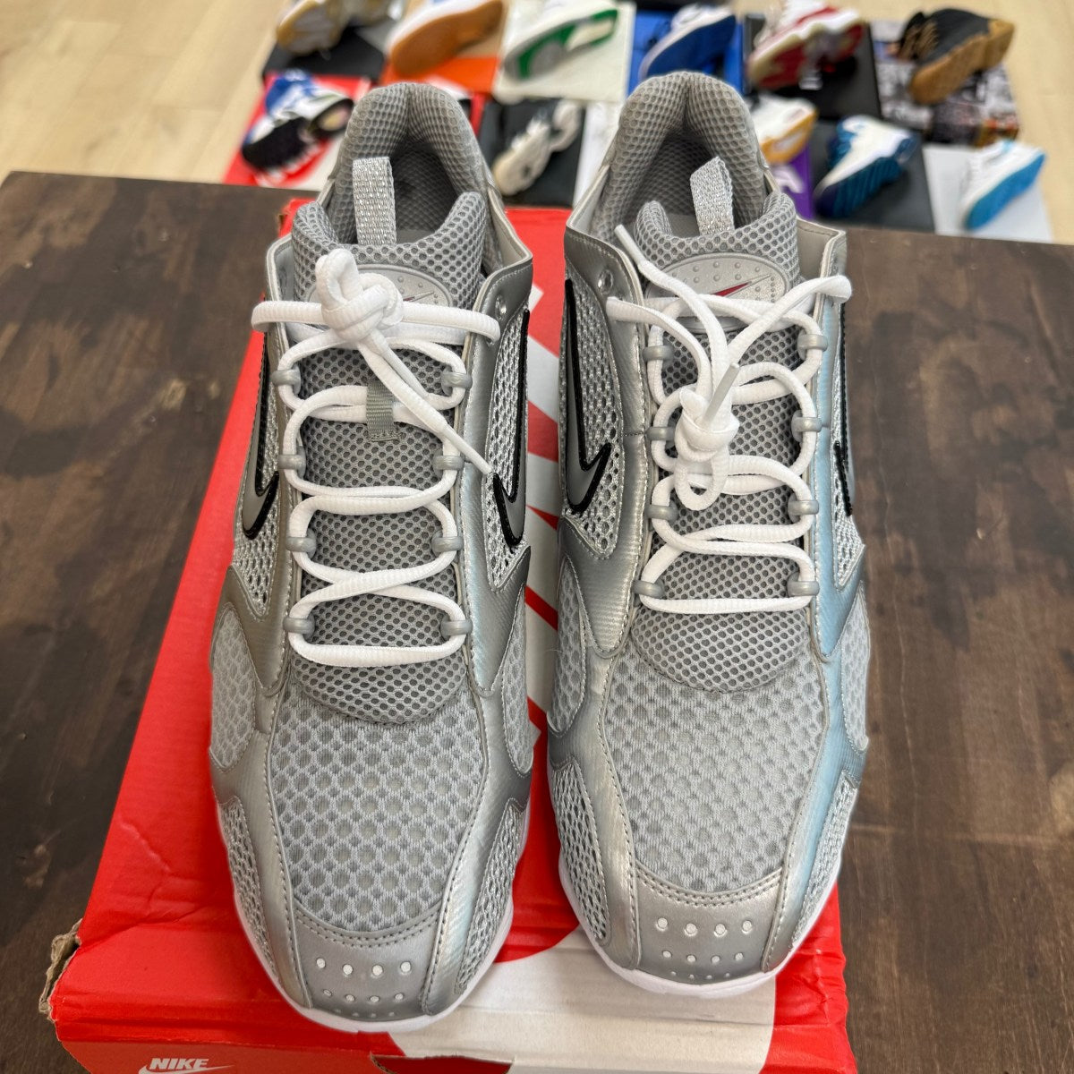 Nike Air Zoom Spiridon Cage 2 Metallic Silver - Image 2