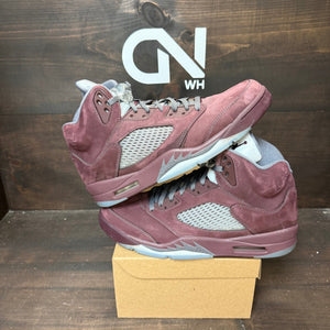 Jordan 5 Retro Burgundy (2023) Size 13 (Pre-Owned) - Image 1