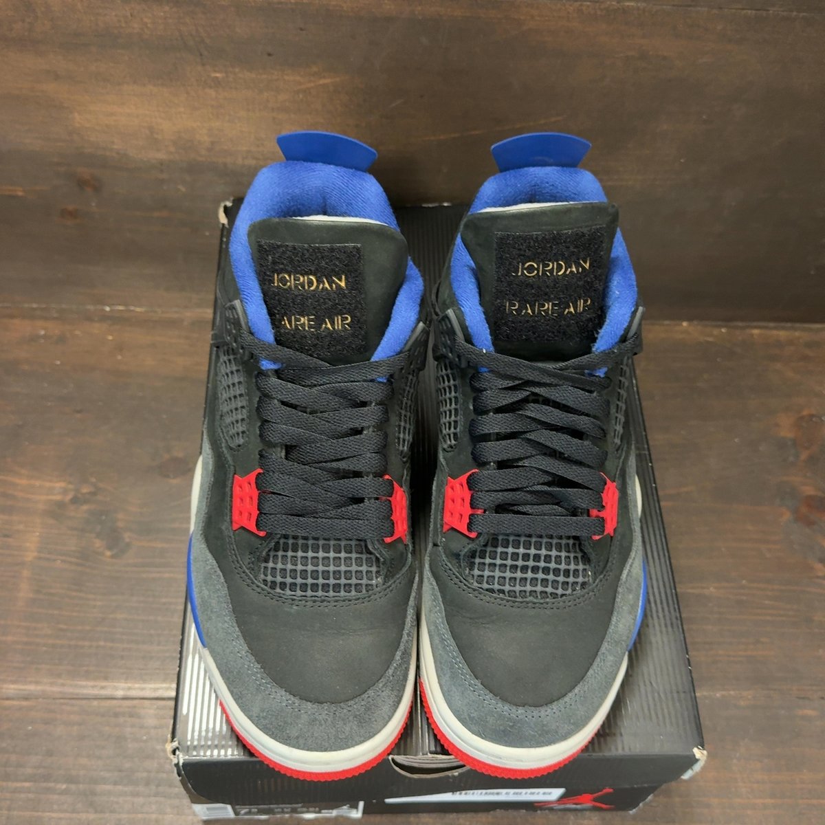 Jordan 4 Retro Rare Air (Gold Lettering) Size 7.5 (Pre-Owned) - tag