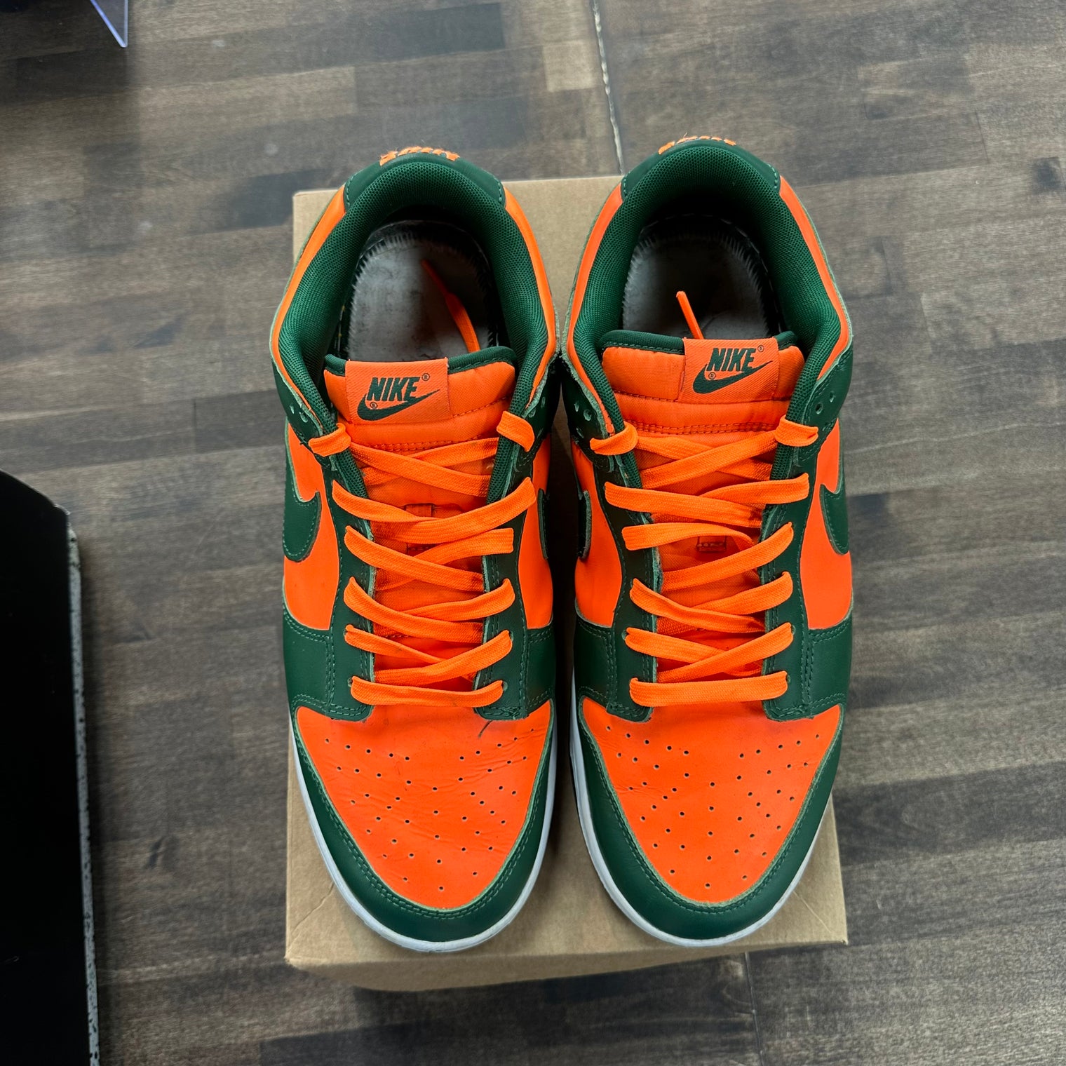 Miami Hurricane Dunk Low (USED, No Insoles, No Box)