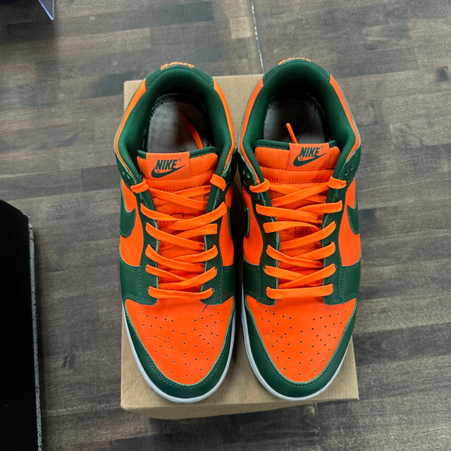 Miami Hurricane Dunk Low (USED, No Insoles, No Box)