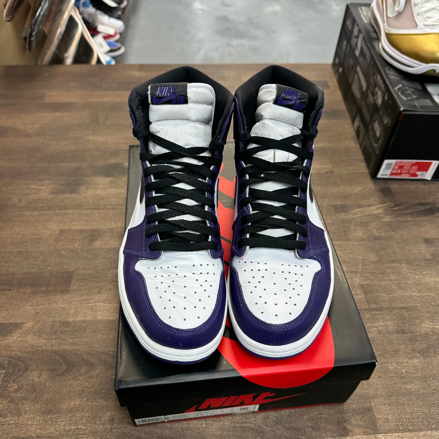 Court Purple White Jordan 1 High (Lightly Worn)