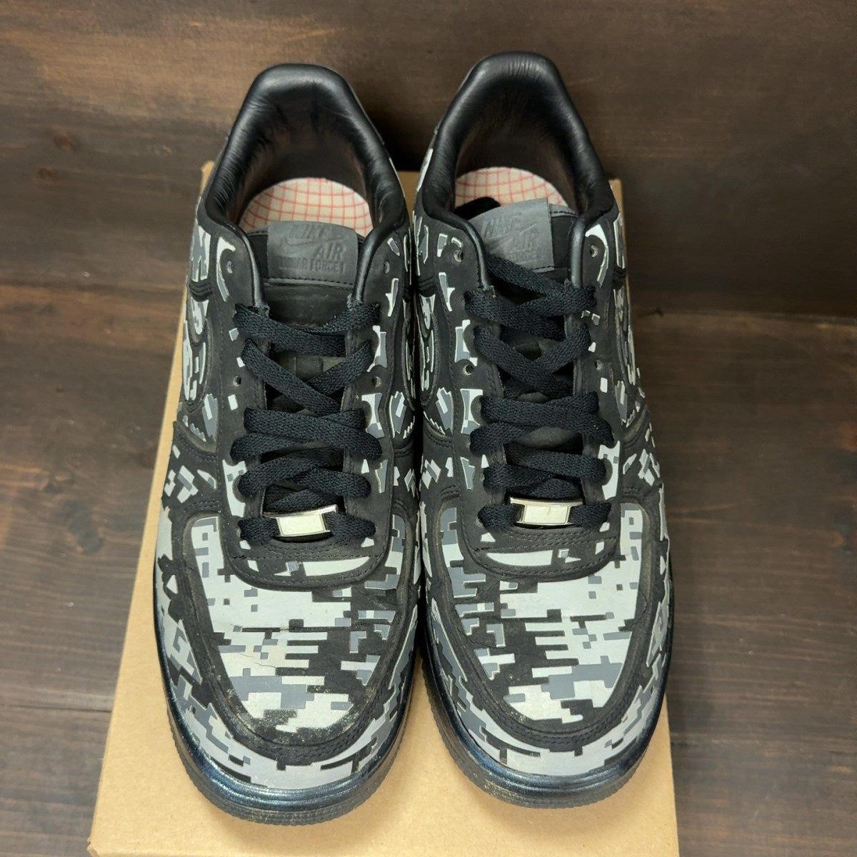 Nike Lunar Force 1 Low Digi Camo Black Size 10.5 (Pre-Owned) - Image 3