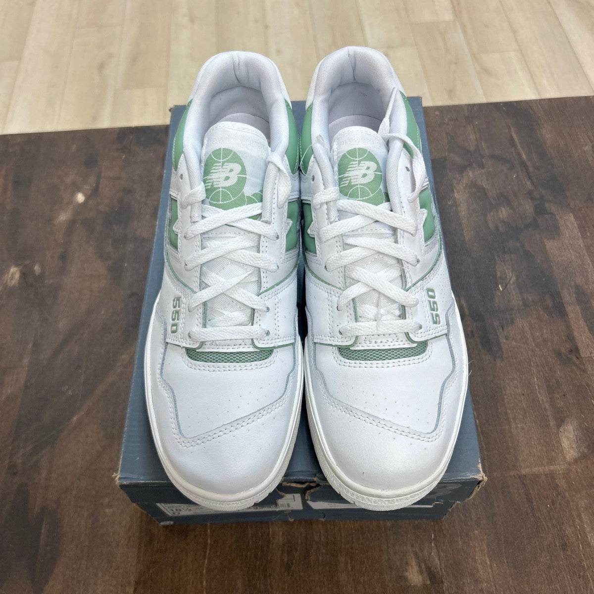 New Balance 550 White Mint Green - Image 2