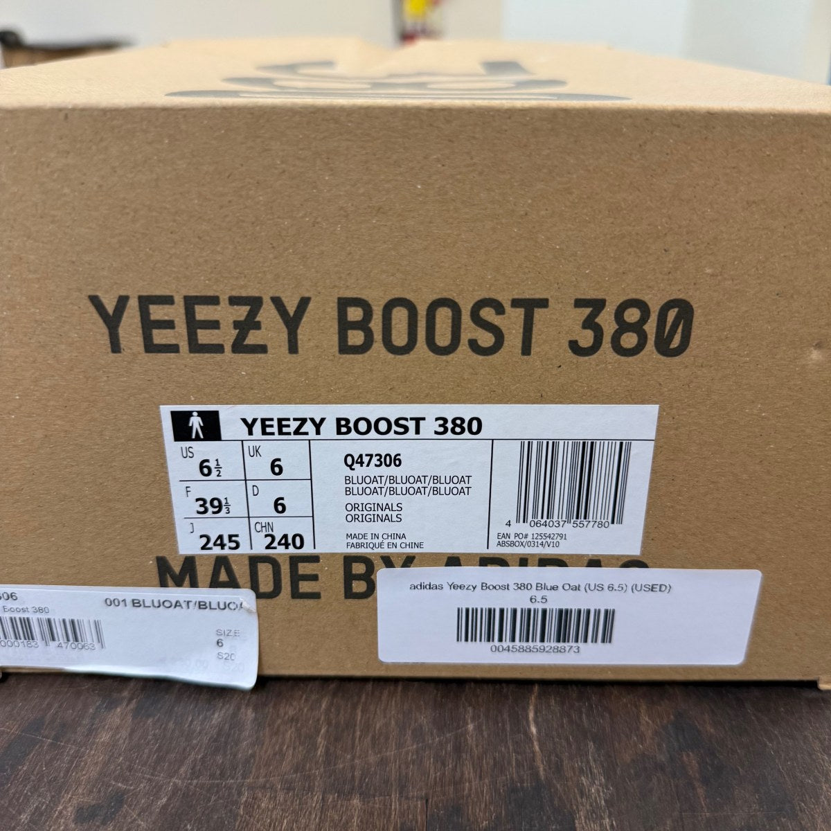 adidas Yeezy Boost 380 Blue Oat Size 6.5 (Pre-Owned) - Image 6