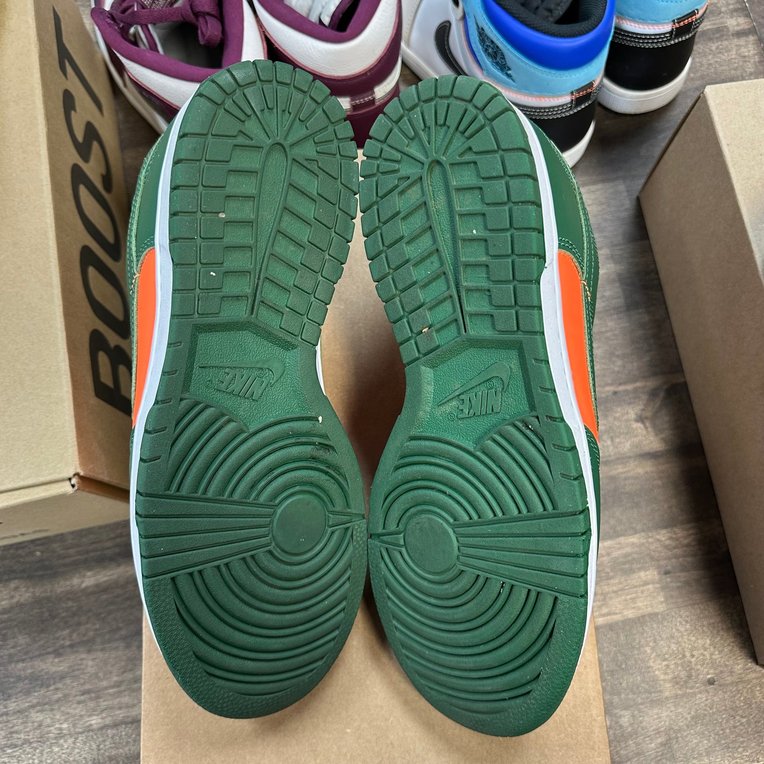 Miami Hurricanes Dunk Low (USED, No Box)