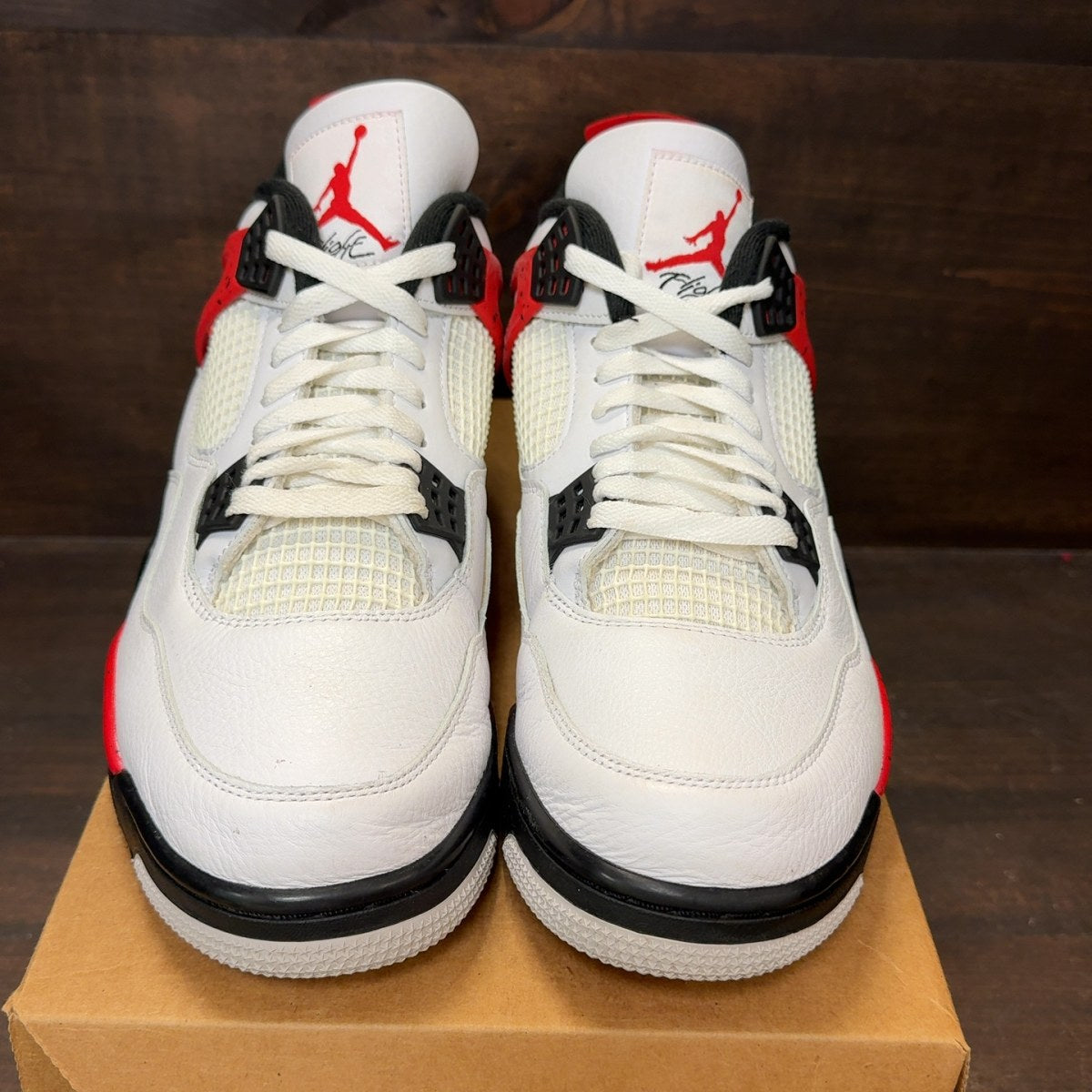 Jordan 4 Retro Red Cement Size 12 (Pre-Owned) - Image 3