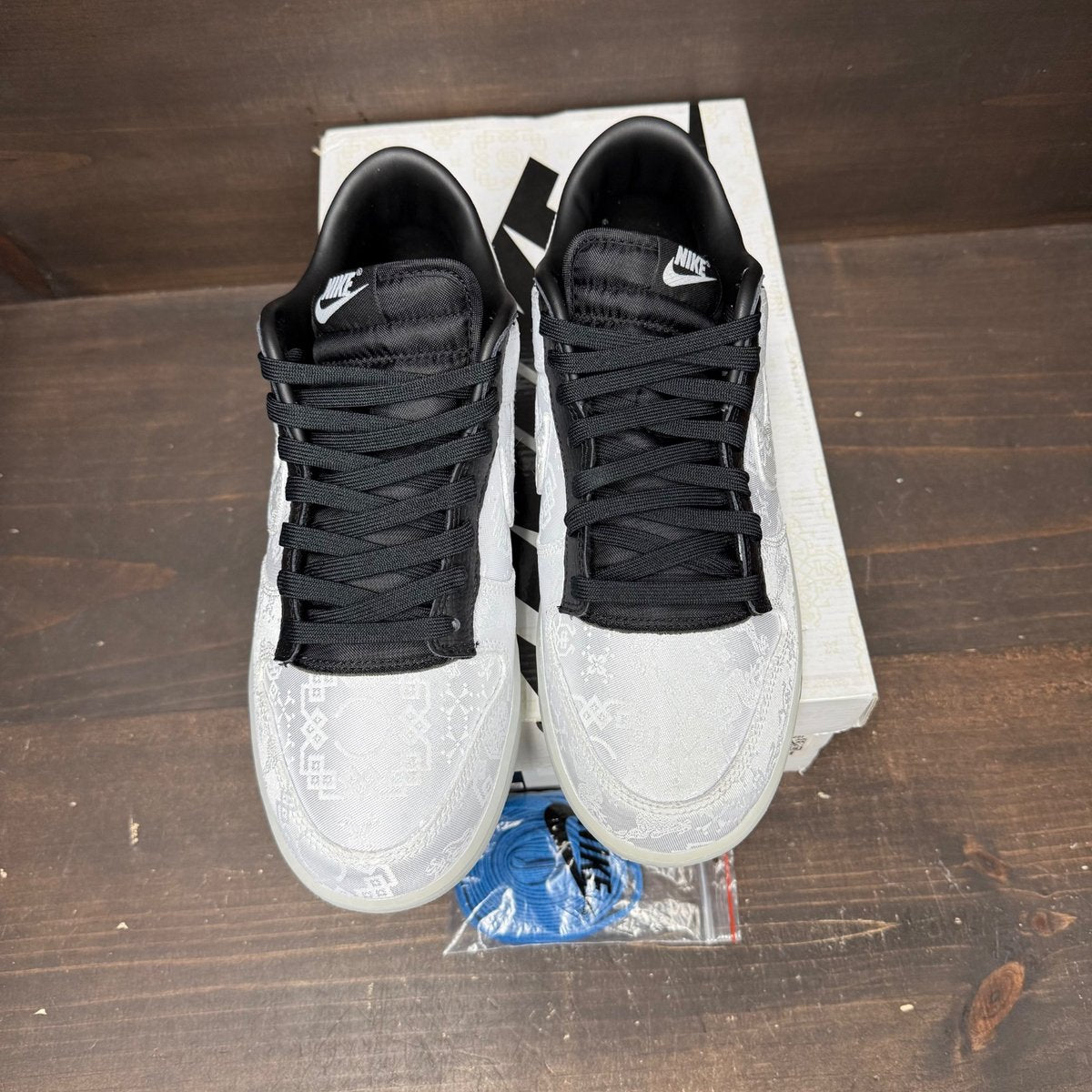 Nike Dunk Low CLOT Fragment White Size 10 (Pre-Owned) - back