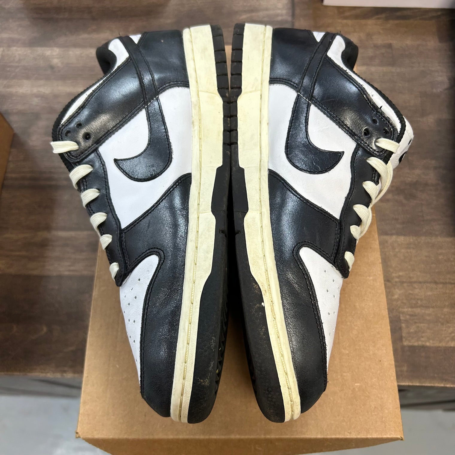 Vintage Black White Dunk Low (W) (USED, No Box)