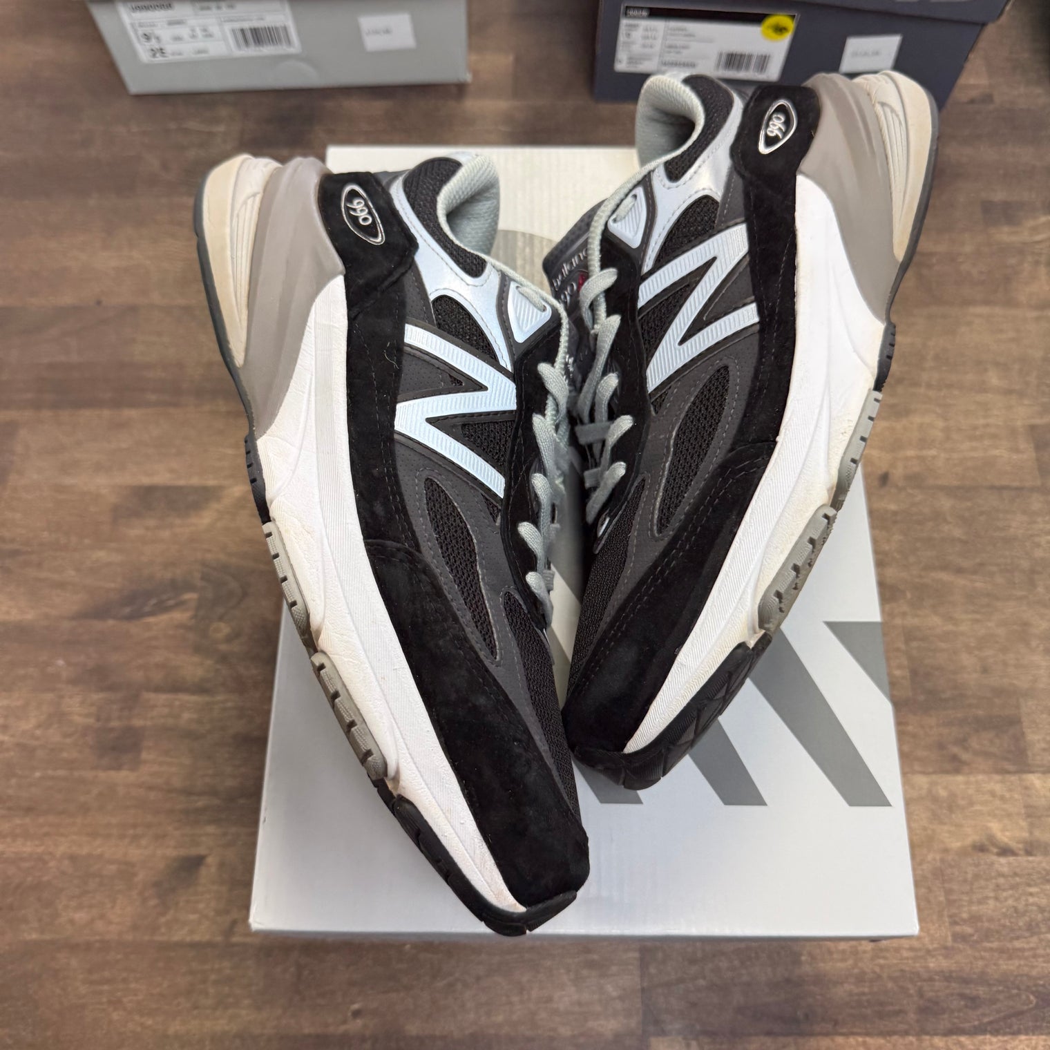 New Balance 990v6 MiUSA Black Grey White (US 9.5) (USED)