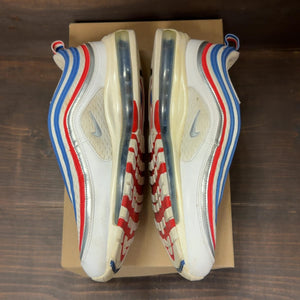 Nike Air Max 97 Game Royal Metallic Silver University Red Size 11.5 (Pre-Owned) - aux