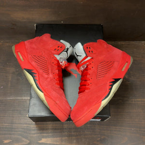 Jordan 5 Retro Red Suede Size 11 (Pre-Owned) - back
