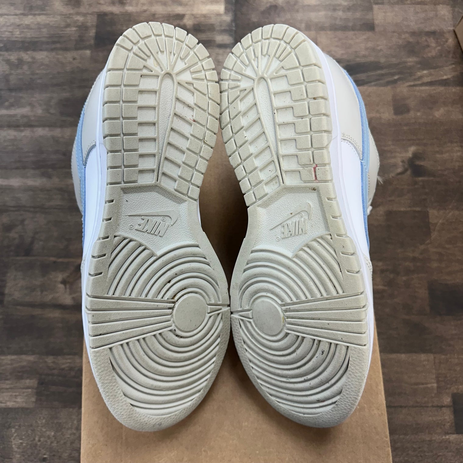 (W) Nike Dunk Low Light Bone Armory Blue (Used)