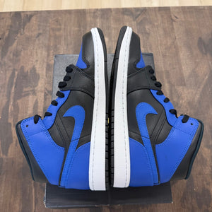 Jordan 1 Mid Hyper Royal Tumbled Leather - Image 4