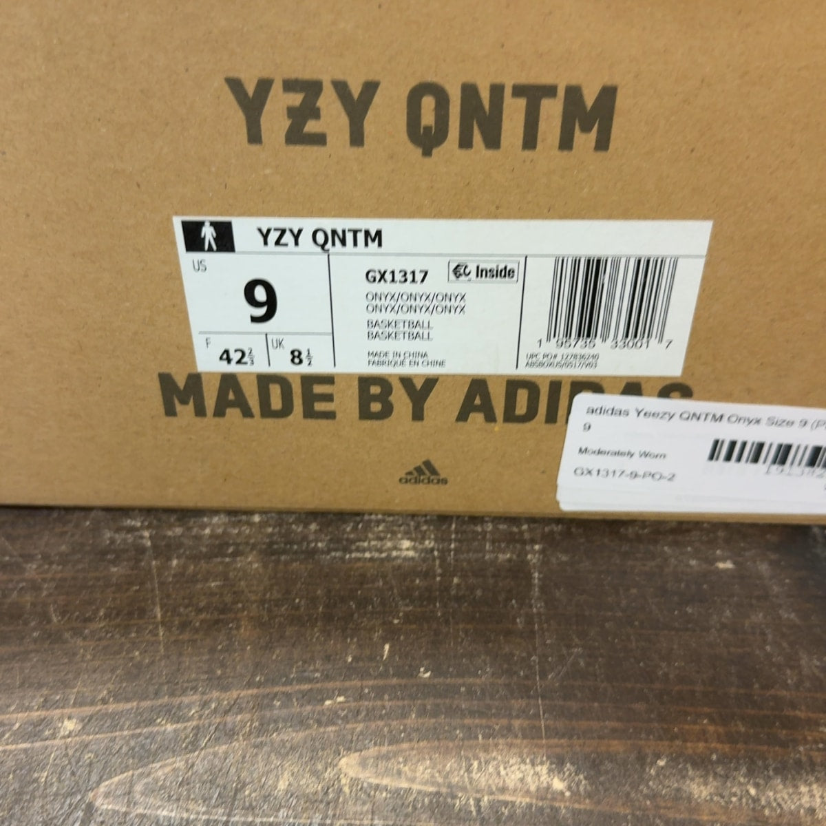 adidas Yeezy QNTM Onyx Size 9 (Pre-Owned) - aux