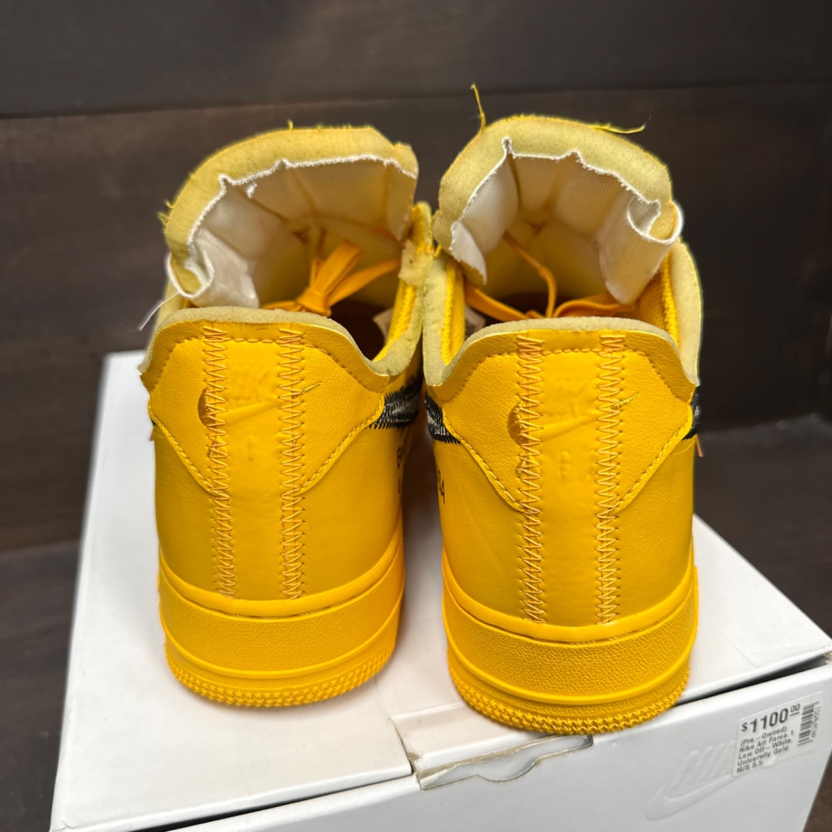 Nike Air Force 1 Low Off-White ICA University Gold - Image 5
