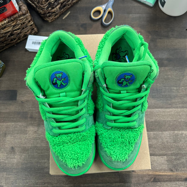 Nike SB Dunk Low Grateful Dead Bears Green (US 11.5) (USED, No Box)
