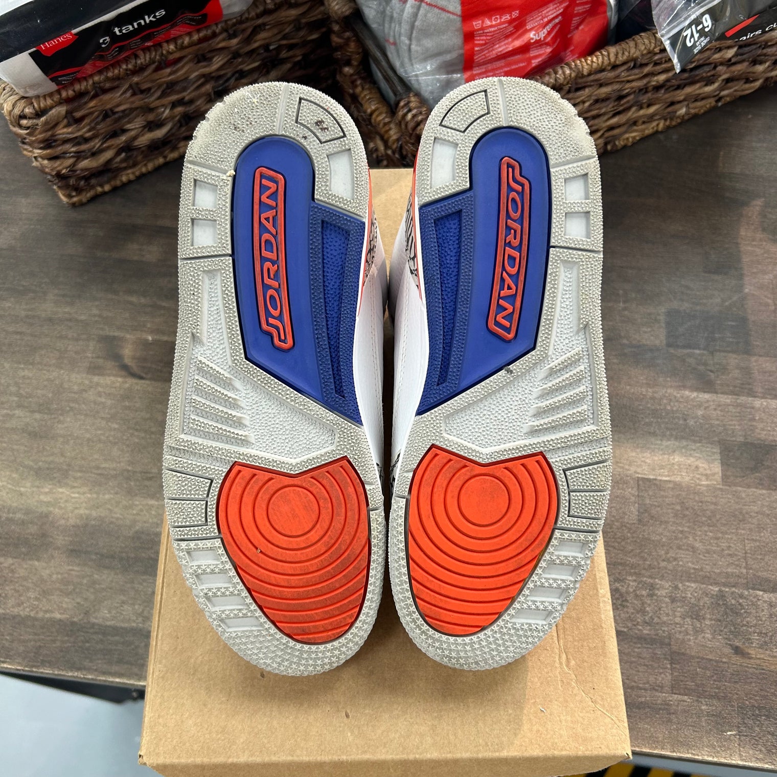 (GS) Knicks Jordan 3 Retro (USED, No Box)