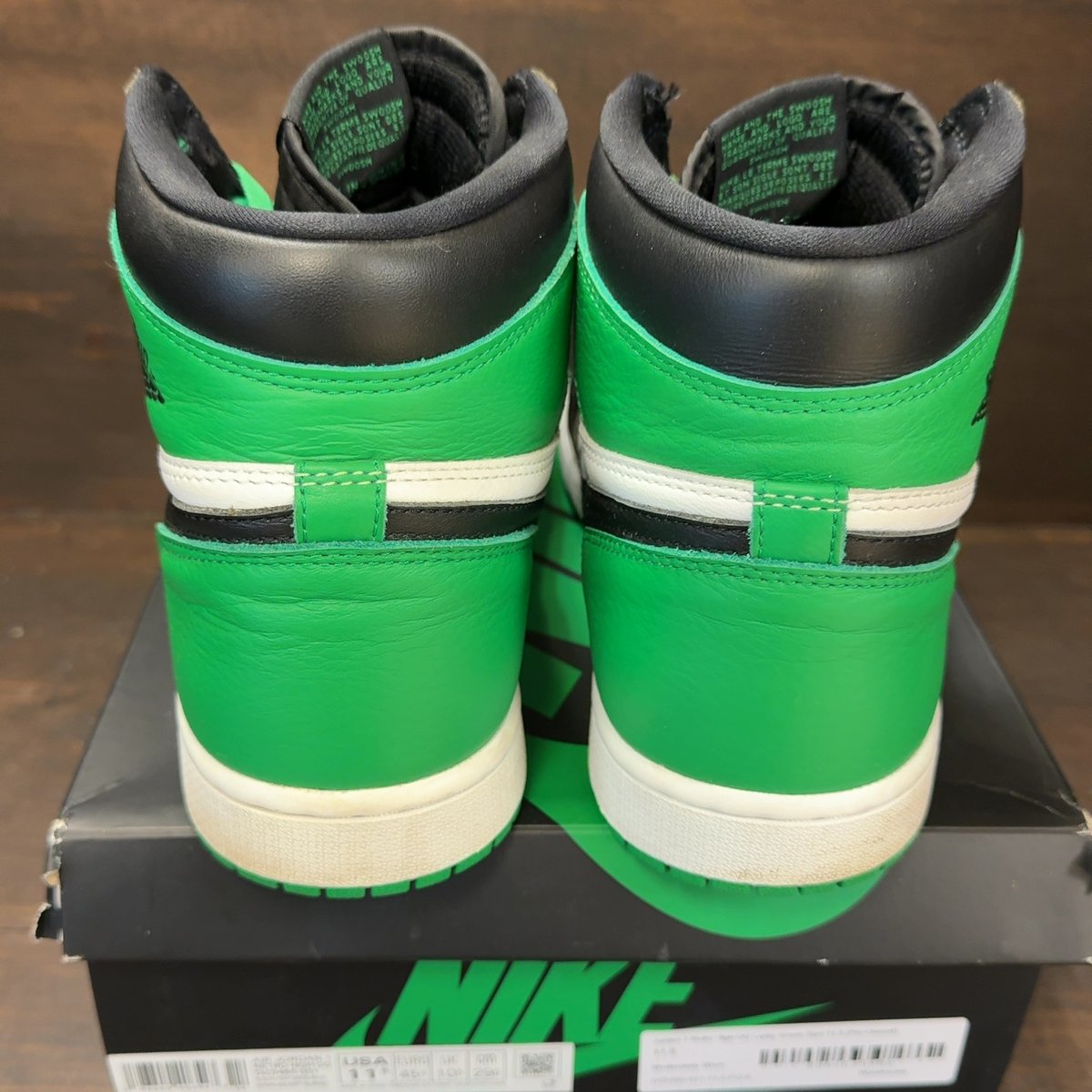 Jordan 1 Retro High OG Lucky Green Size 11.5 (Pre-Owned) - aux