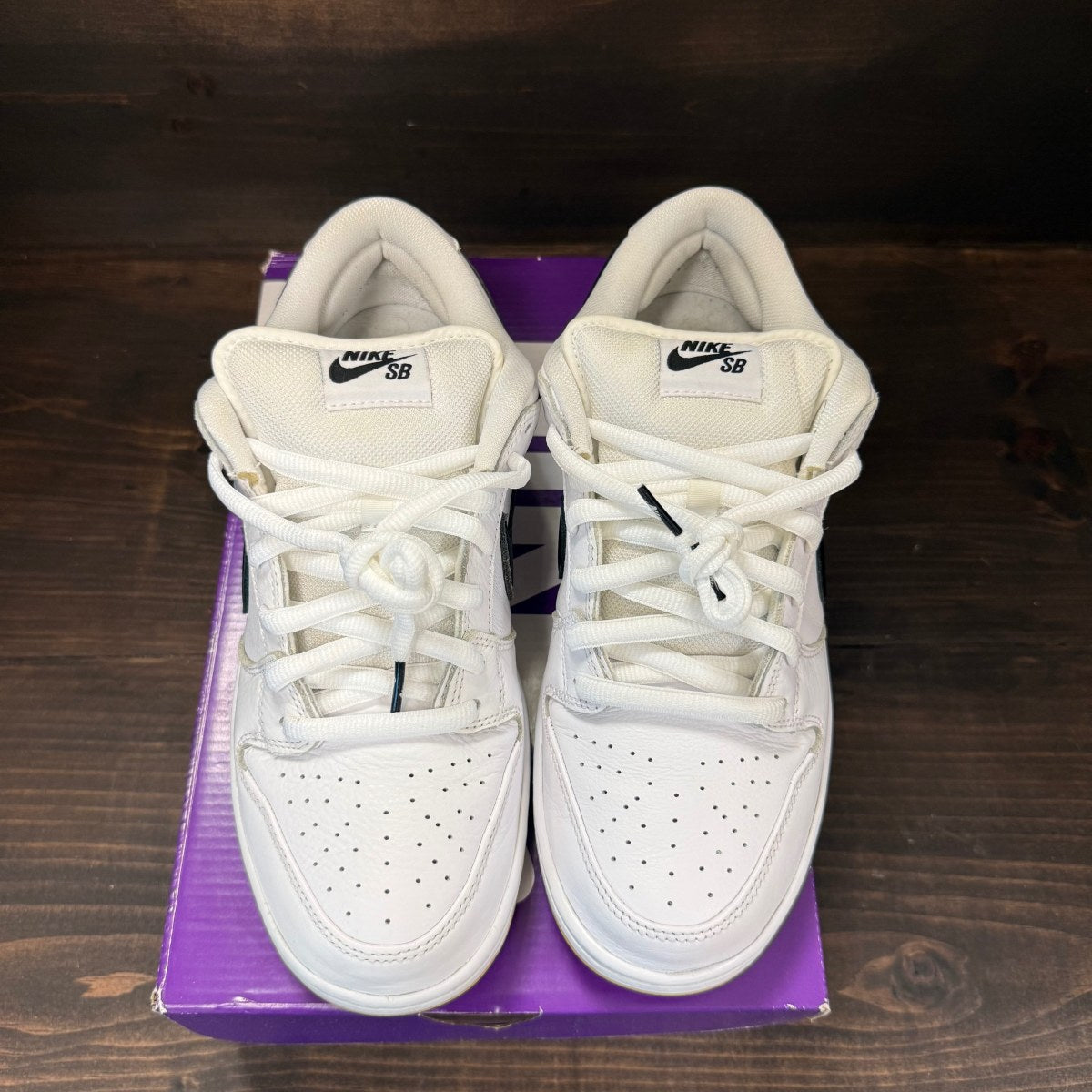 Nike SB Dunk Low Pro White Gum - Image 3