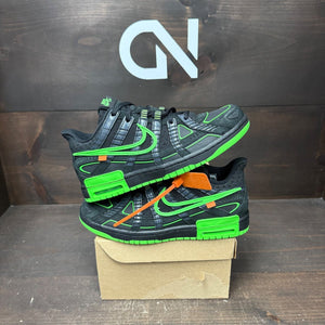 Nike Air Rubber Dunk Off-White Green Strike Size 9 - front