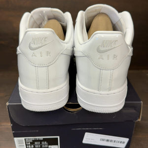 Nike Air Force 1 Low '07 Premium White Patent Size 14 (Pre-Owned) - aux