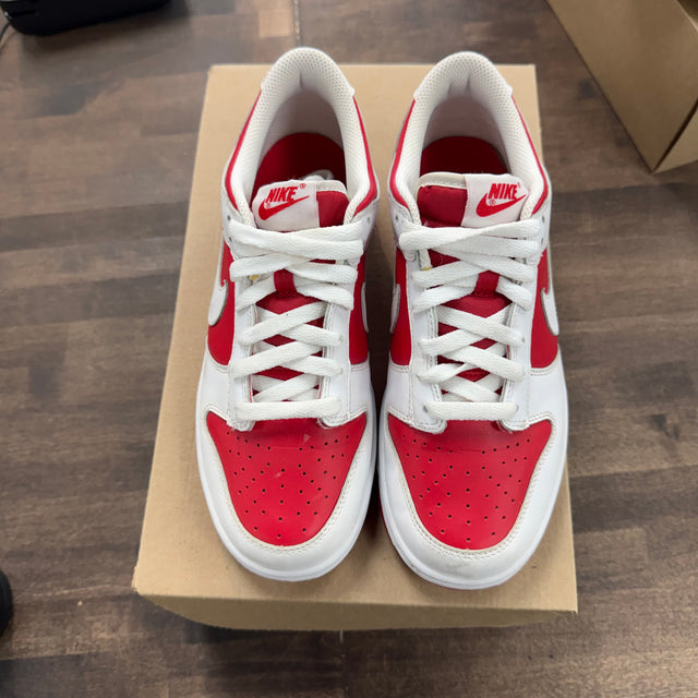 Championship Red Nike Dunk Low (GS) (USED, No Box)