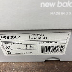 New Balance 990v3 MiUSA DTLR GR3YSCALE Size 8.5 (Pre-Owned) - Image 7