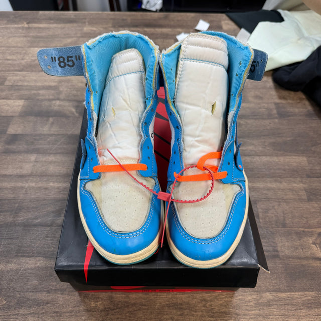 UNC Off-White Jordan 1 High Retro (USED)
