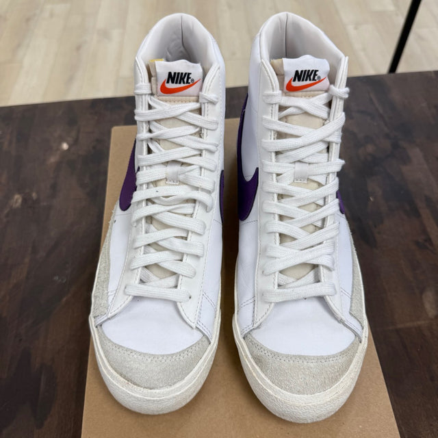 Nike Blazer Mid 77 Vintage White Voltage Purple Size 10.5 (Pre-Owned) - Image 2