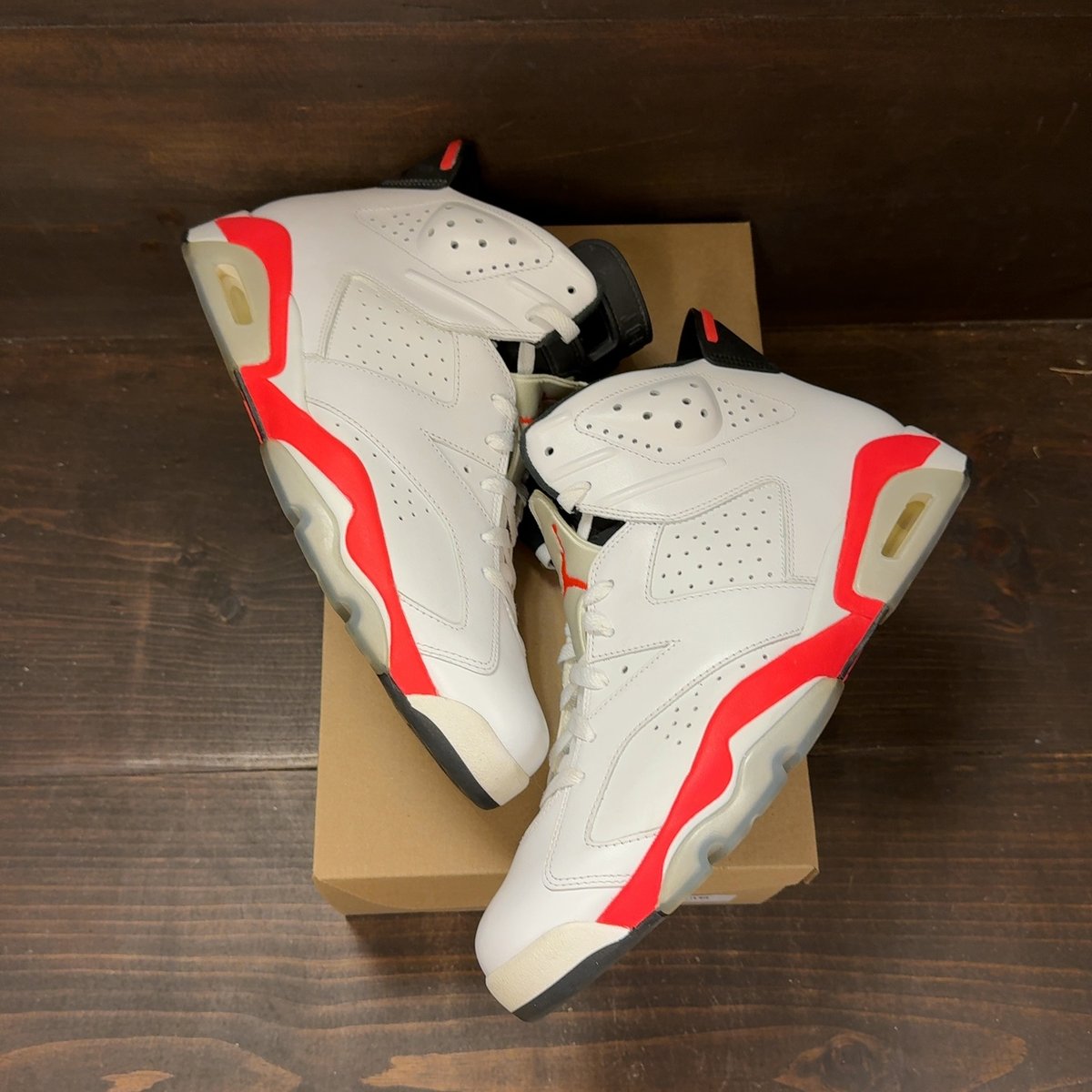 Jordan 6 Retro Infrared White (2014) Size 12.5 (Pre-Owned) - back