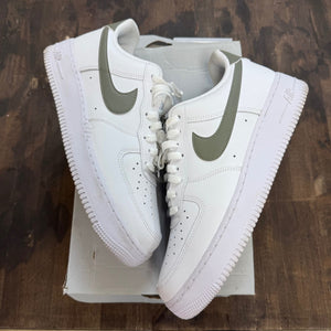 Nike Air Force 1 Low '07 White Neutral Olive Size 11 (Pre-Owned) - Image 1