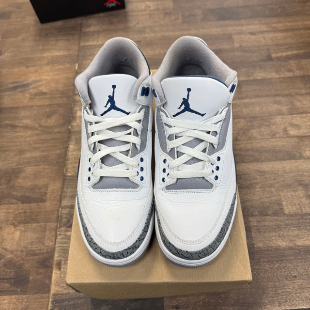 Midnight Navy Jordan 3 Retro (USED, No Box)