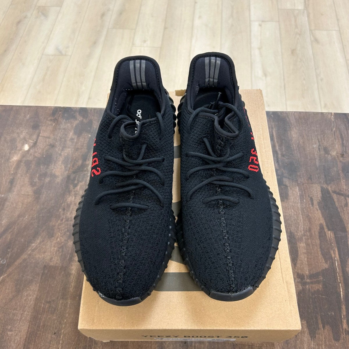 adidas Yeezy Boost 350 V2 Black Red - Image 2