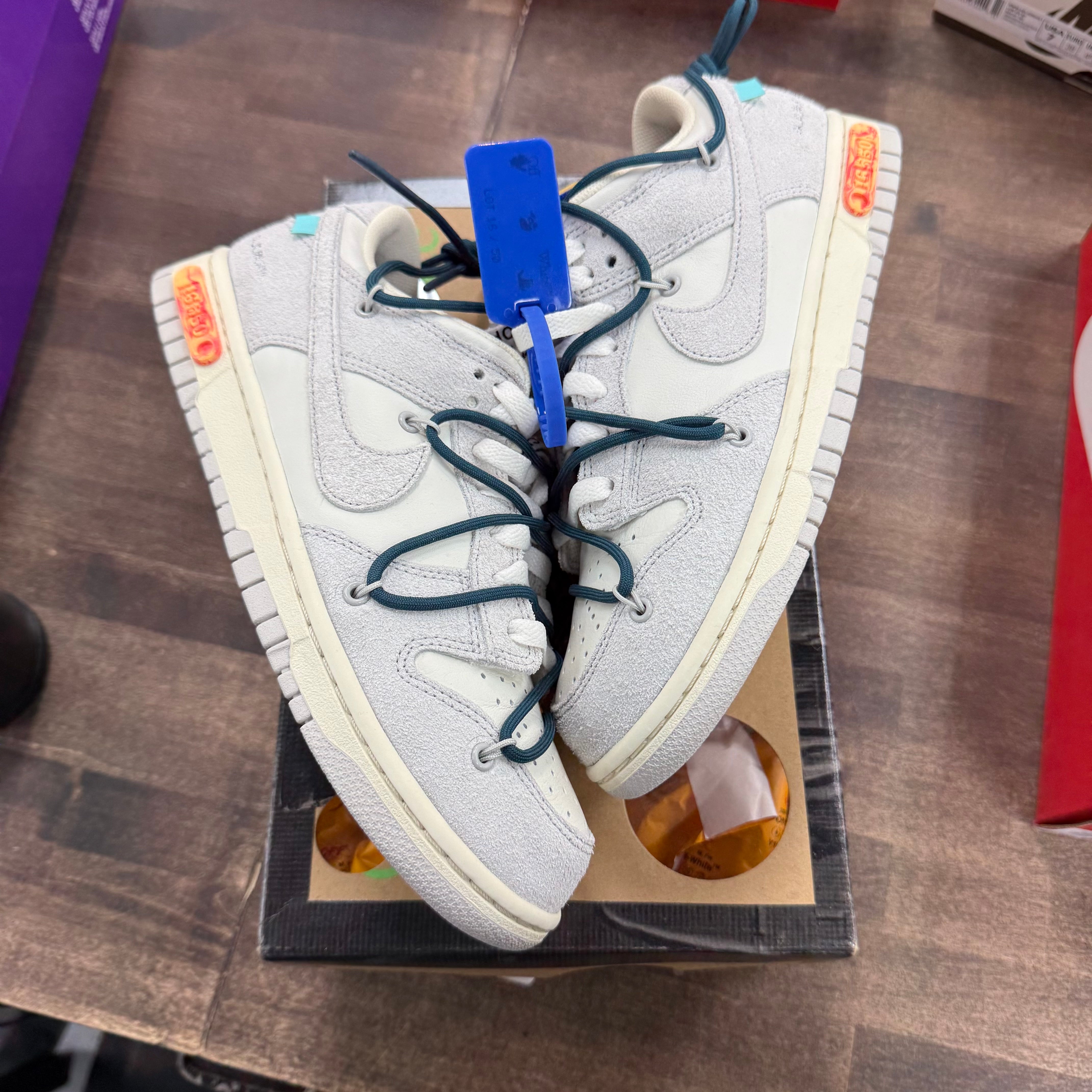 Nike Dunk Low Off-White Lot 16 (Men's) (US 8.5) (Lightly Worn) Size 8.5 (Pre-Owned) - Image 1