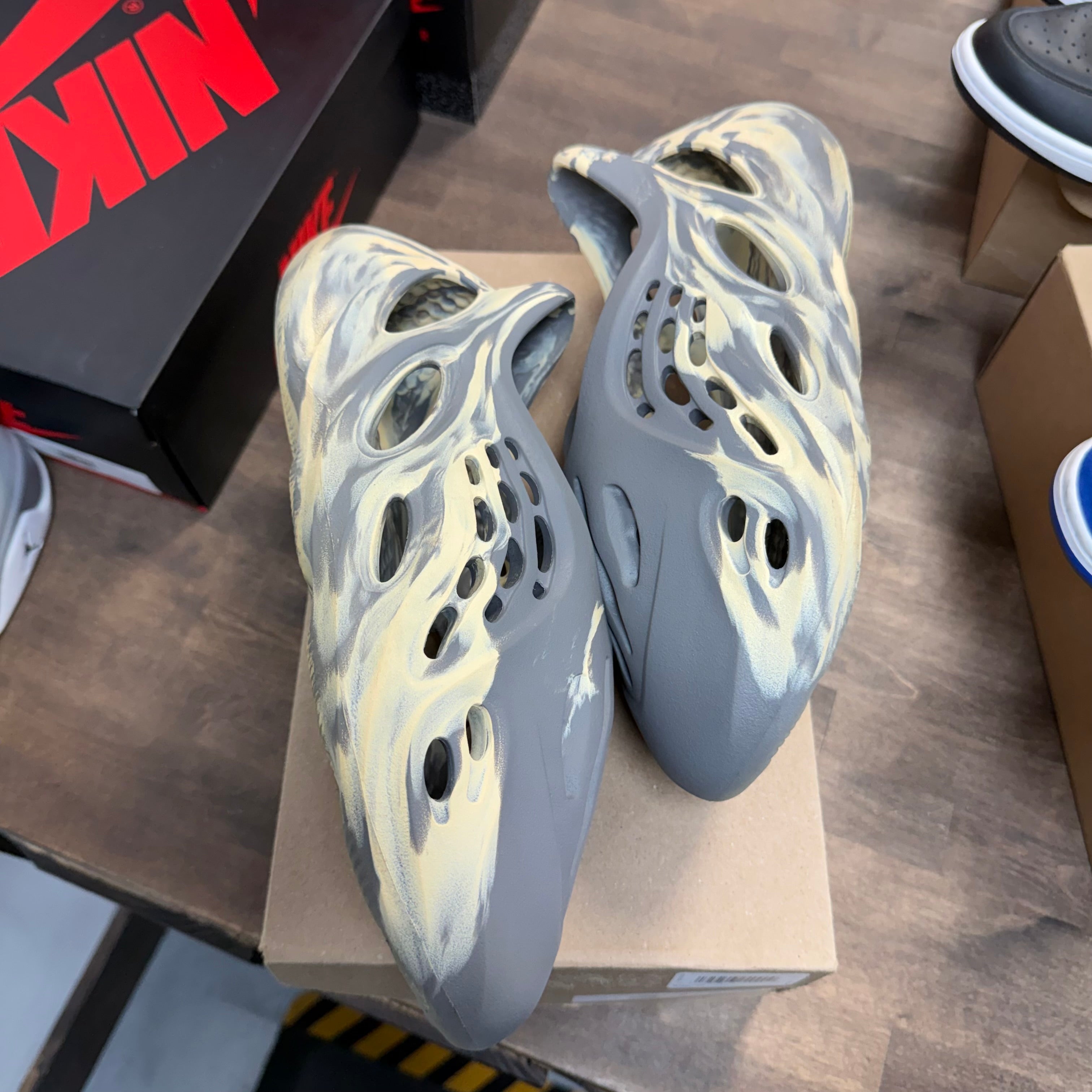 adidas Yeezy Foam RNNR MX Cream Clay (USED) Size 11 (Pre-Owned) - Image 1