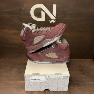 Jordan 5 Retro Burgundy (2023) Size 9 (Pre-Owned) - front