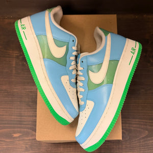 Nike Air Force 1 Low '07 Aquarius Blue Vapor Green Size 9 (Pre-Owned) - Image 2