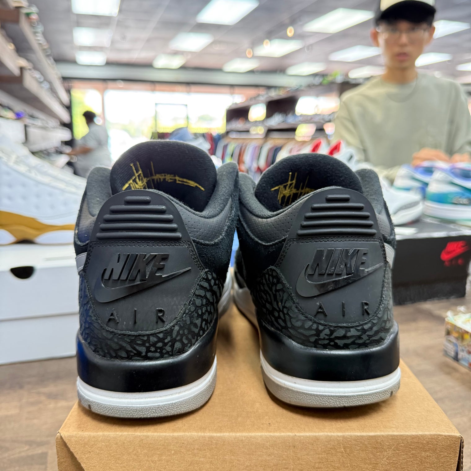 Black Cement Tinker Jordan 3 Retro (USED, No Box)