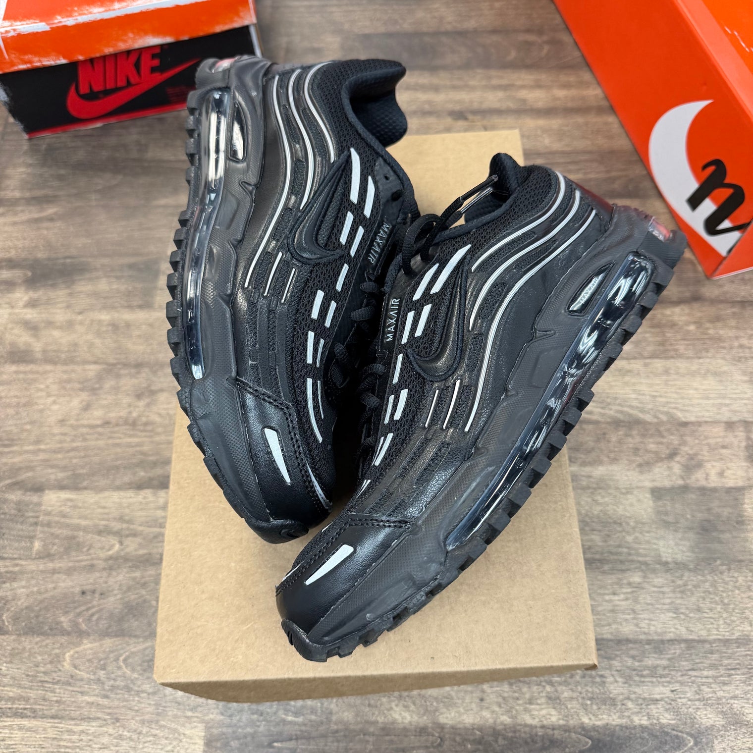 Nike Air Max TL 2.5 Black Metallic Silver (US 10) (USED, No Box)