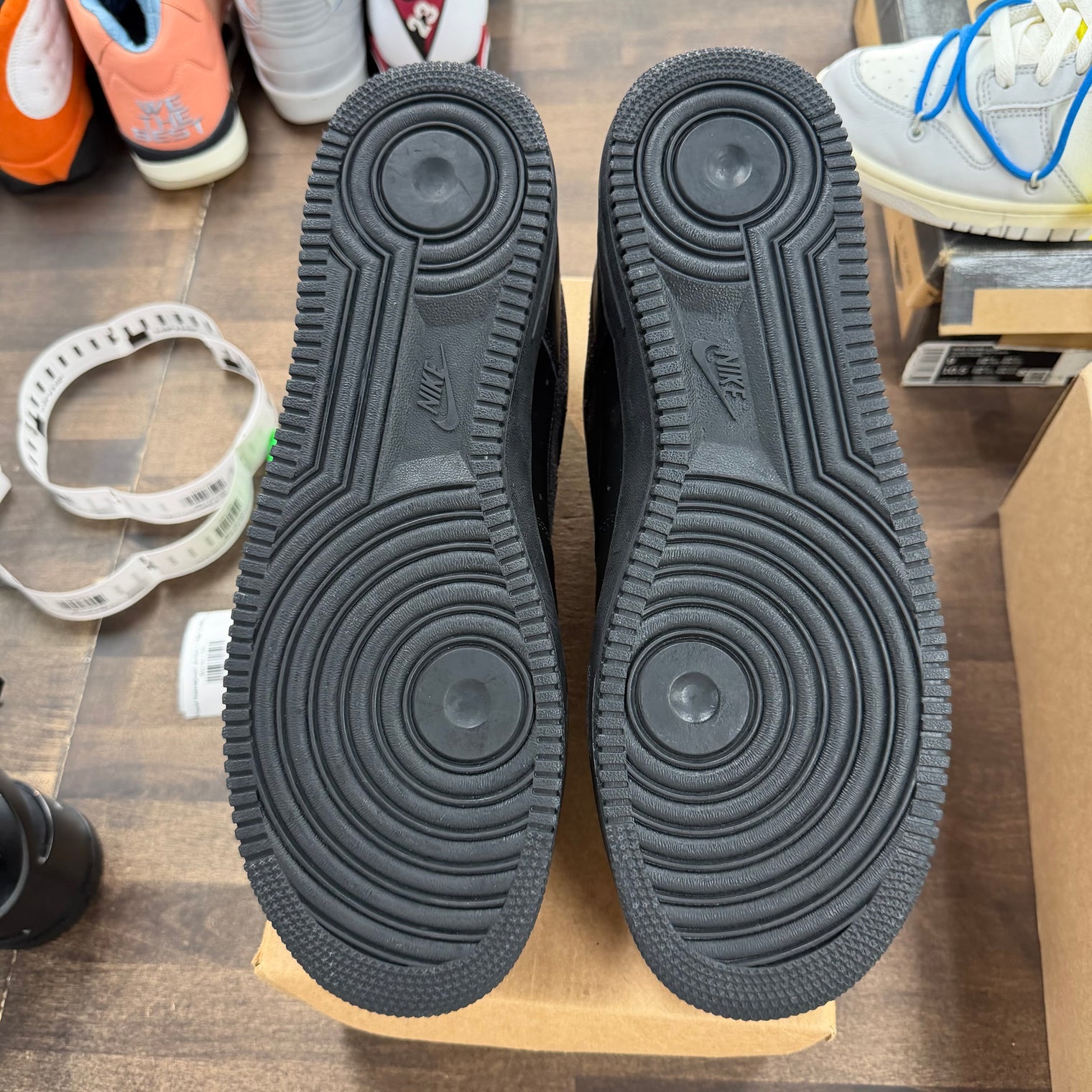 Swoosh Pack Black Nike Air Force 1 Low (USED, No Box)