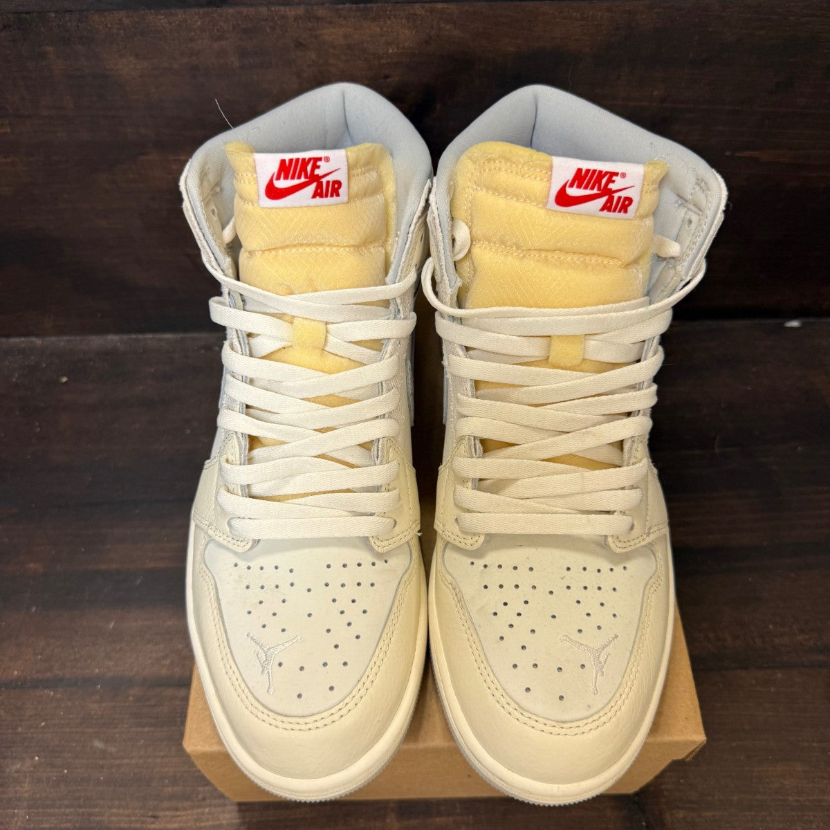 Jordan 1 Retro High OG Sail University Red Size 10.5 (Pre-Owned) - Image 2