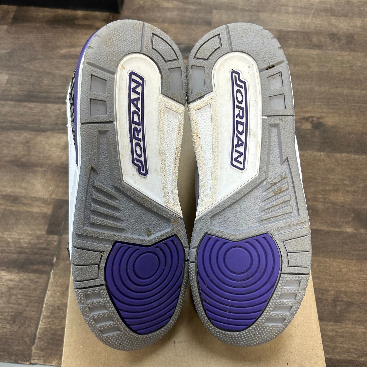 Dark Iris Jordan 3 (GS) (USED, No Box)