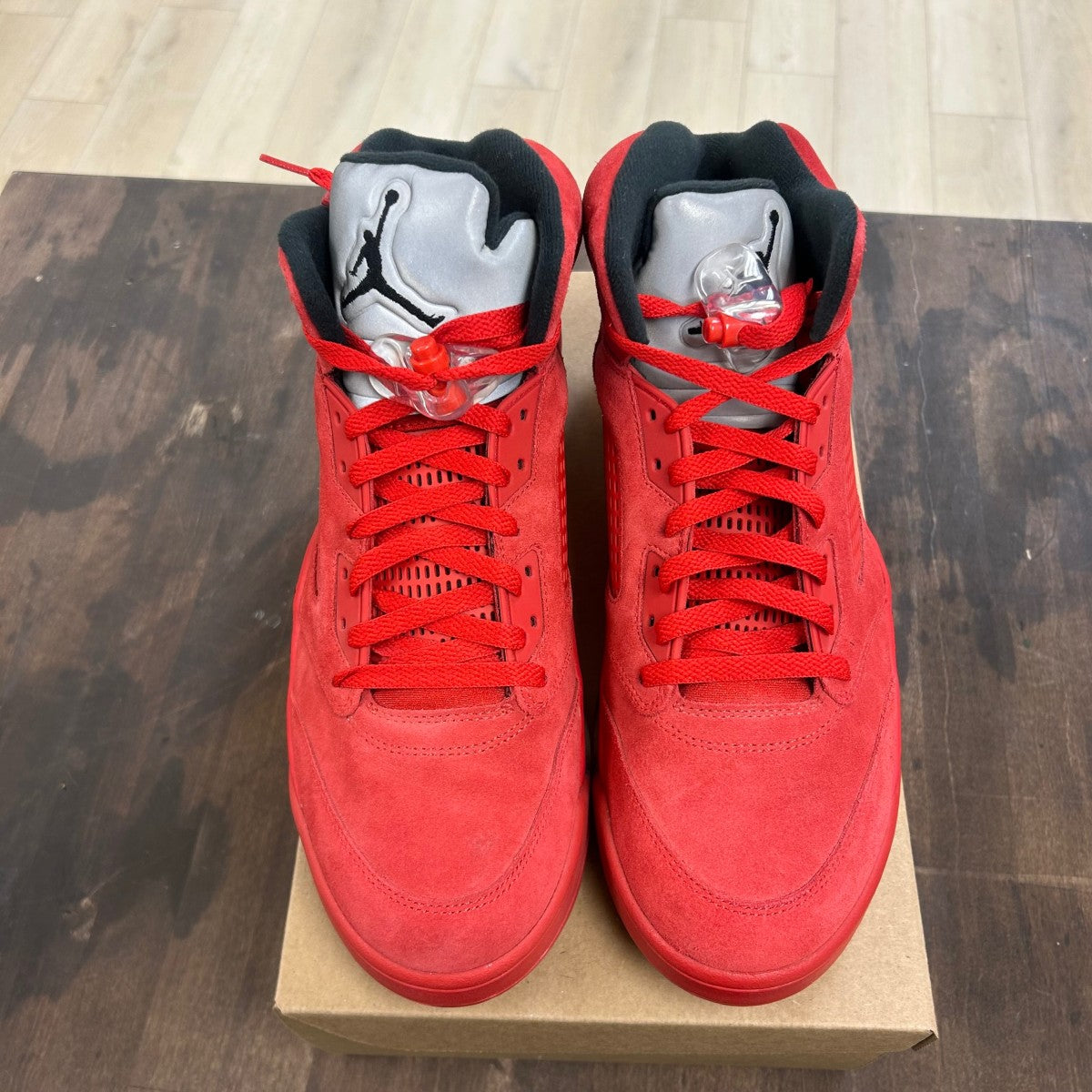 Jordan 5 Retro Red Suede Size 12 (Pre-Owned) - Image 2