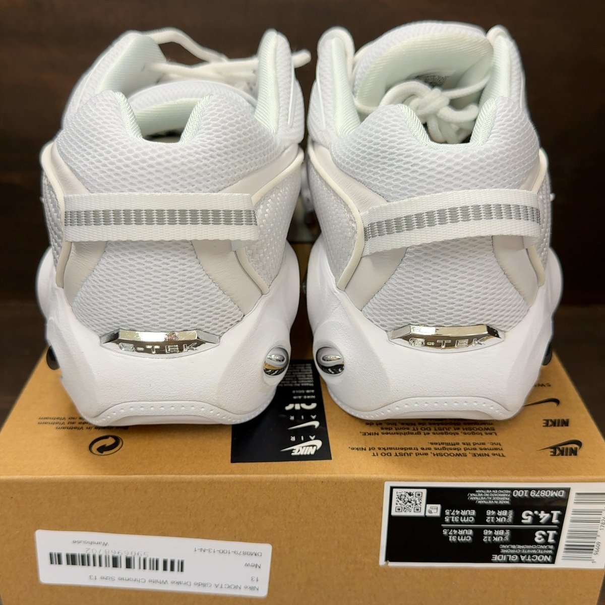 Nike NOCTA Glide Drake White Chrome Size 13 - aux