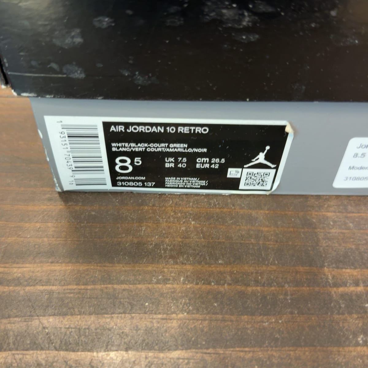 Jordan 10 Retro Seattle Size 8.5 (Pre-Owned) - aux