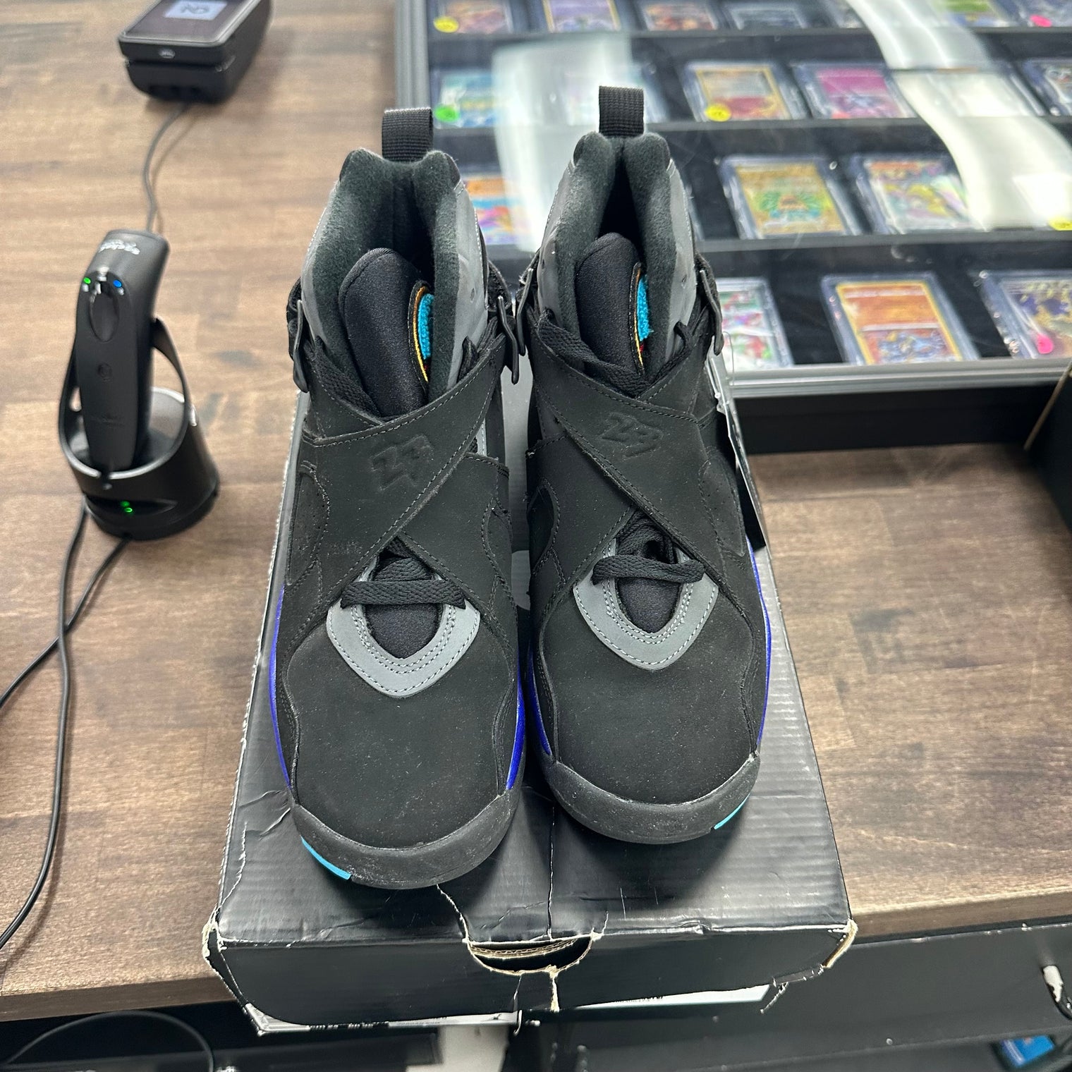 Aqua Jordan 8 Retro GS (Used, Replacement Box)