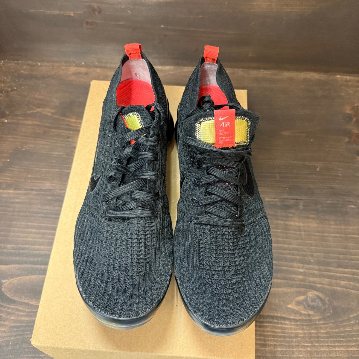 Nike Air VaporMax Flyknit 3 Black Snakeskin Size 11 (Pre-Owned) - Image 3
